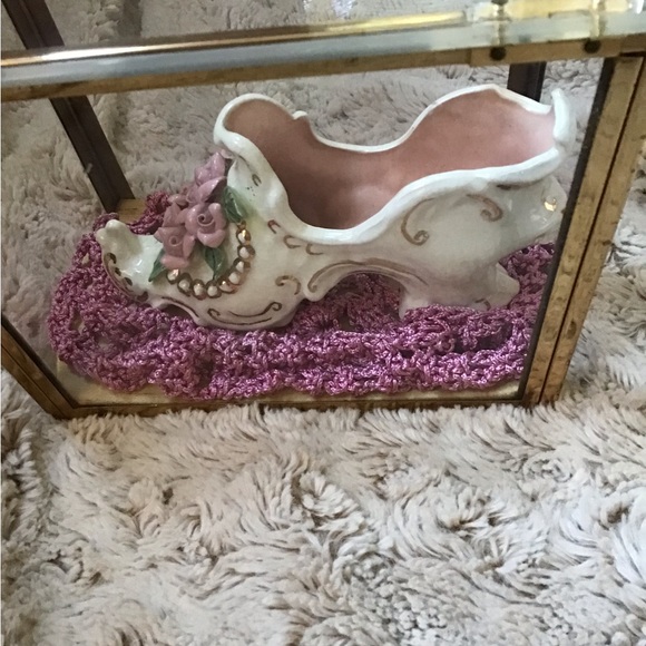 Vintage Ornate Ceramic Shoe - Picture 4 of 5